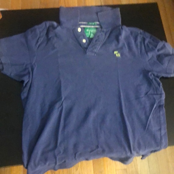 Abercrombie & Fitch Men’s Distressed Muscle Polo Shirt Large - Picture 3 of 8